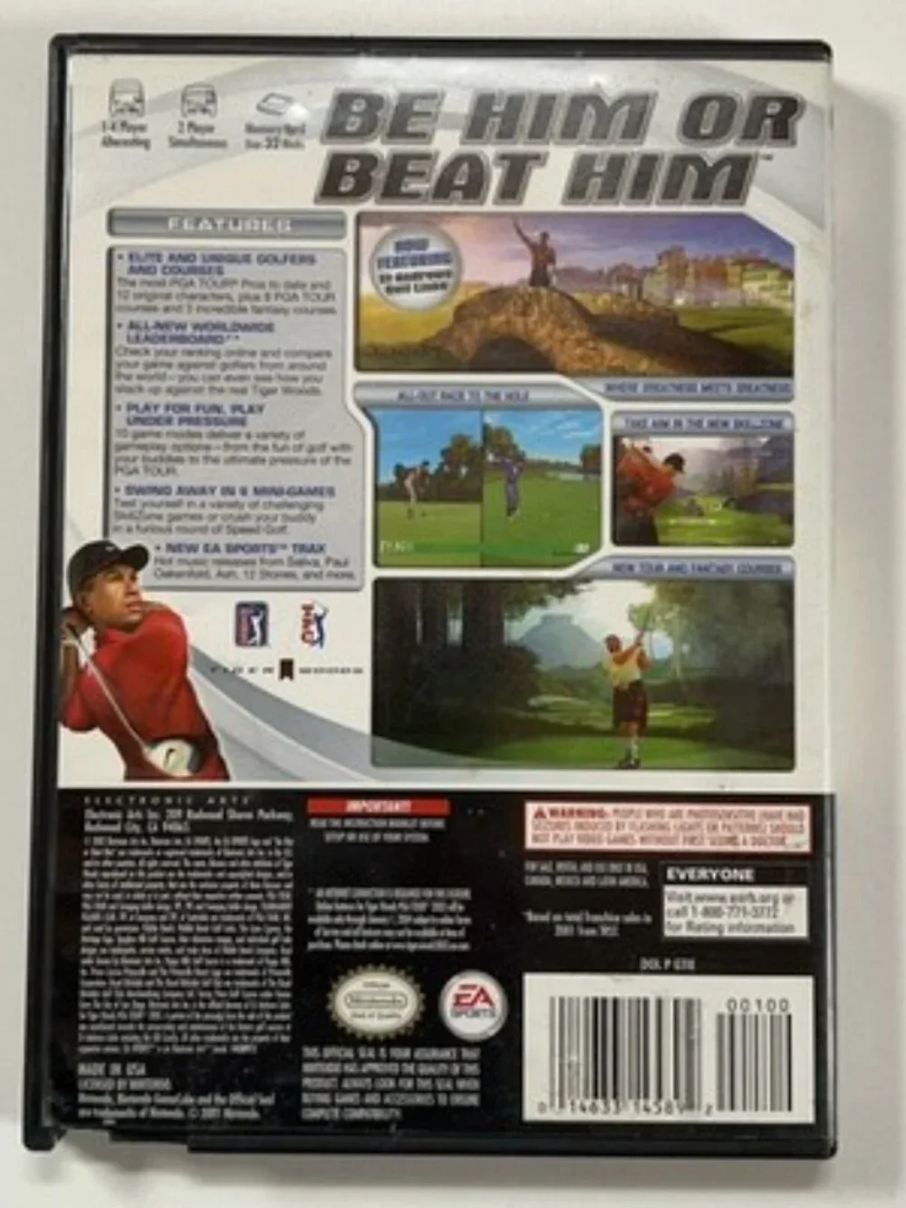 Tiger Woods PGA Tour 2003 Nintendo GameCube Complete in Box CIB TESTED